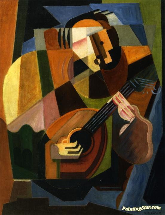 The Lute Player Artwork by Maria Blanchard