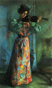 The Violinist Artwork by Lovis Corinth