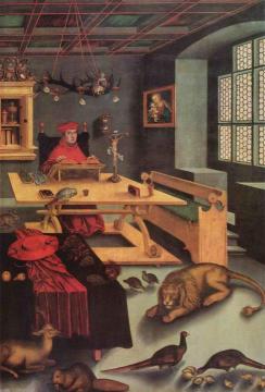 Cardinal Albrecht Of Brandenburg As St Jerome In His Study Artwork by Lucas Cranach the Elder