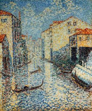 A Venetian Canal Artwork by Henri Edmond Cross