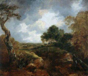 Open Landscape at the Edge of a Wood Artwork by Thomas Gainsborough