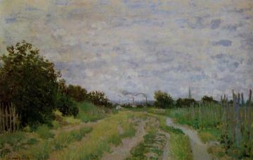Lane in the Vineyards at Argenteuil Artwork by Claude Oscar Monet