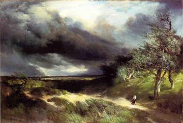 East Hampton, Long Island, Sand Artwork by Thomas Moran