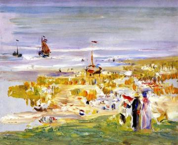 The Beach at Scheveningen Artwork by Max Liebermann