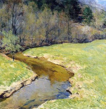 Sunny Brook, Chester Vermont Artwork by Willard Leroy Metcalf