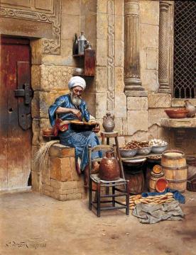 The Street Merchant Artwork by Ludwig Deutsch