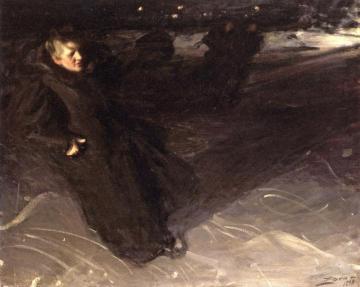 The Ice Skater Artwork by Anders Zorn