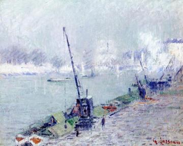 Notre-Dame, View from Quai Henri IV, Morning Artwork by Gustave Loiseau