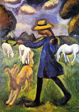The Child Shepherdess Marie Ressort Artwork by Roger de la Fresnaye