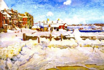 Winter in Quebec Artwork by Alson Skinner Clark