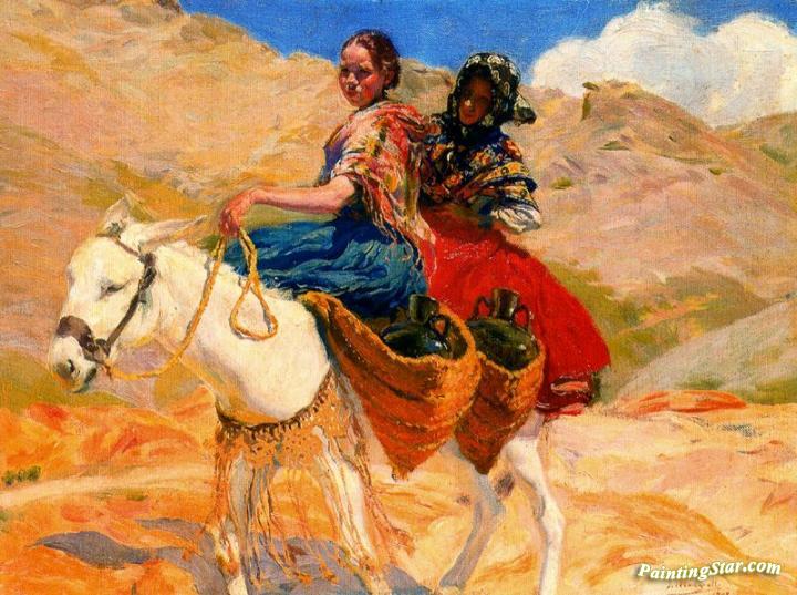 Sobre El Burro Artwork by Jose Mongrell Torrent