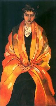 Portrait of Eugenia Dunin-Borkowska Artwork by Stanislaw Ignacy Witkiewicz