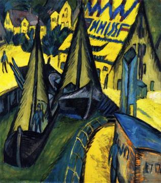 Burgstaaken Harbor, Fehmarn Artwork by Ernst Ludwig Kirchner