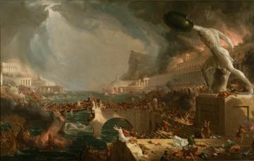 The Course Of Empire: Destruction Artwork by Thomas Cole