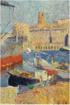 Marseilles Artwork by Henri Martin