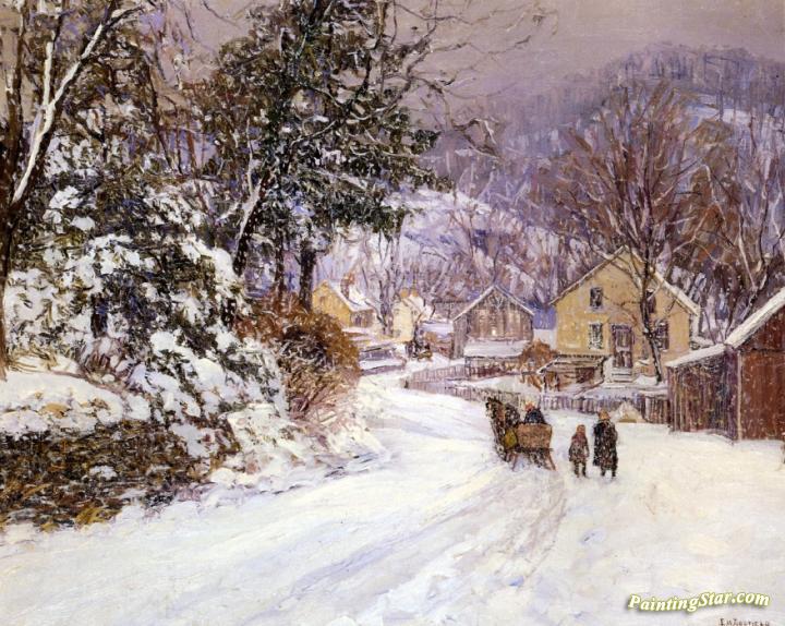 Snow Storm, Lambertville Artwork by Edward Willis Redfield