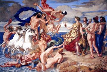 Neptune Resigning To Britannia The Empire Of The Sea Artwork by William Dyce