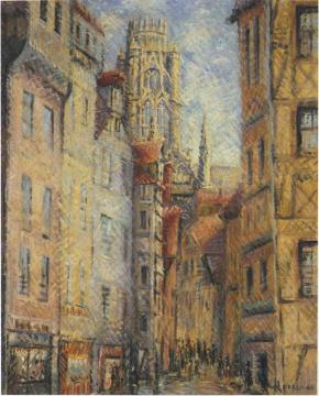 Church in Rouen Artwork by Gustave Loiseau