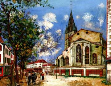 The Church Of Saint-pierre In Orthez Artwork by Maurice Utrillo