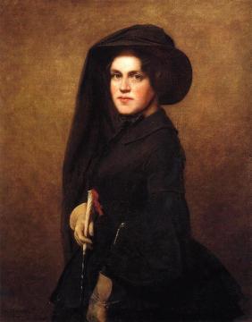 Sarah Osgood Johnson Newton Artwork by Eastman Johnson
