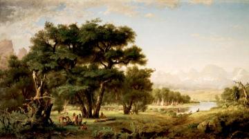 Indian Encampment Along The Snake River Artwork by Ralph Albert Blakelock