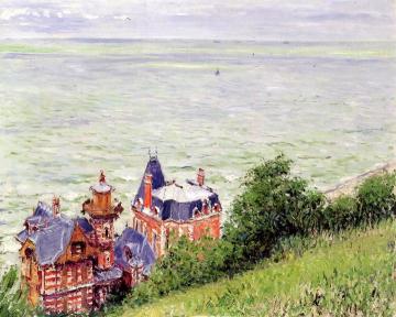 Villas at Trouville Artwork by Gustave Caillebotte