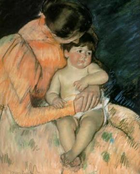 Mother and Child Artwork by Mary Cassatt