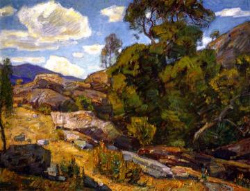 Rugged Landscape Artwork by William Wendt