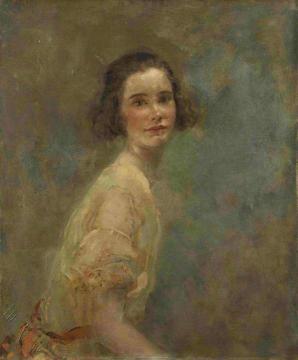 Miss Jeanne Courtauld Artwork by Ambrose McEvoy