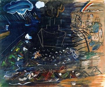 The Black Freighter Artwork by Raoul Dufy