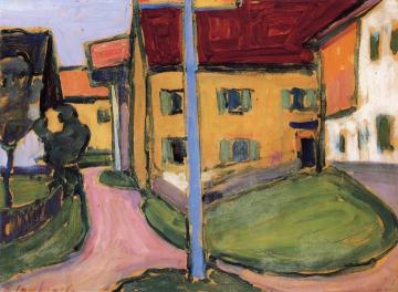 Landscape with Pole Artwork by Alexej Jawlensky