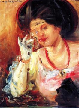 Woman With A Glass Of Wine Artwork by Lovis Corinth