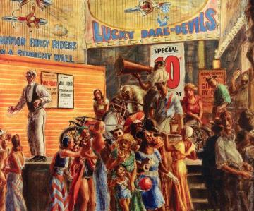 Luck Daredevils Artwork by Reginald Marsh