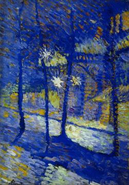 Nocturnal Landacape Artwork by Louis Hayet