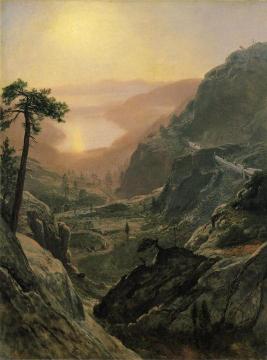View Of Donner Lake, California Artwork by Albert Bierstadt