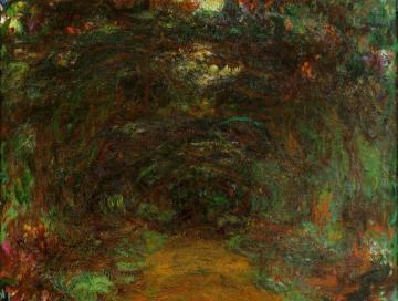 The Path under the Rose Trellises, Giverny Artwork by Claude Oscar Monet