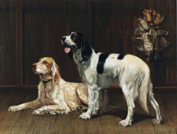 A Pair Of Setters Artwork by Alexander Pope