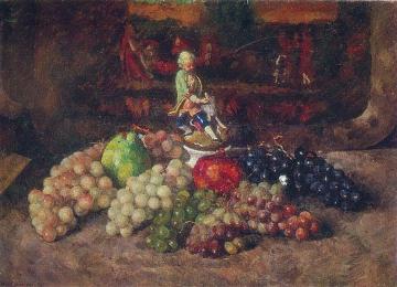 Still life with statuette Artwork by Ilya Mashkov