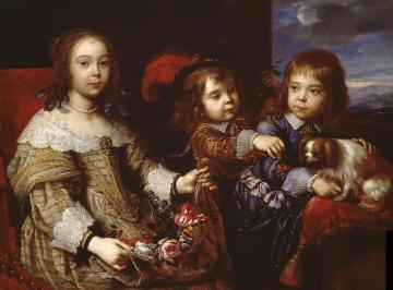 The Children Of The Duc De Bouillon Artwork by Pierre Mignard