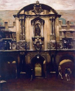 Canterbury Gate, St John's College, Oxford Artwork by Sir William Nicholson