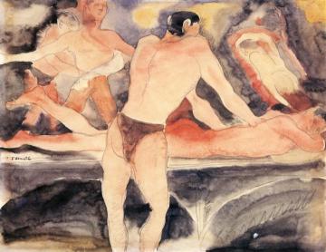 Turkish Bath Artwork by Charles Demuth