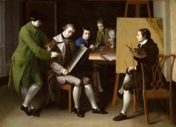 The American School Artwork by Matthew Pratt