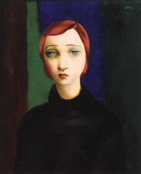 Portrait of a Woman Artwork by Moise Kisling