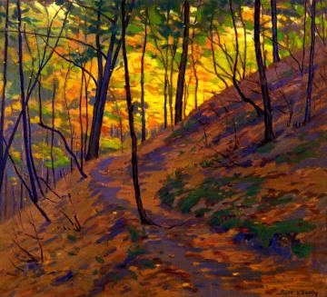 Dunes Woodland Trail Artwork by Frank V. Dudley