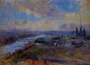The Seine at Rouen Artwork by Albert Lebourg