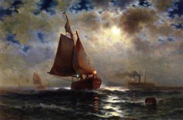 Red LIght, Green LIght Artwork by Edward Moran