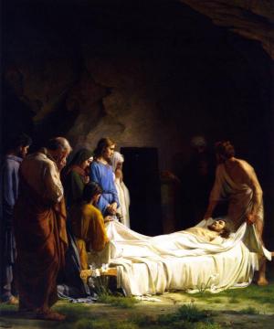 The Burial Artwork by Carl Heinrich Bloch