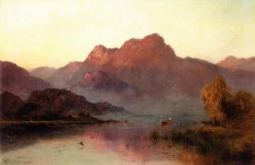 Evening Mists Artwork by Alfred de Breanski, Sr.