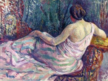 Woman from Behind Artwork by Maximilien Luce