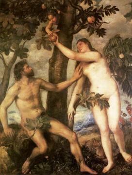 The Fall of Man Artwork by Titian
